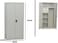 Galaxy Design 2 Door Steel Cabinet With Locker Grey Color GDF-522