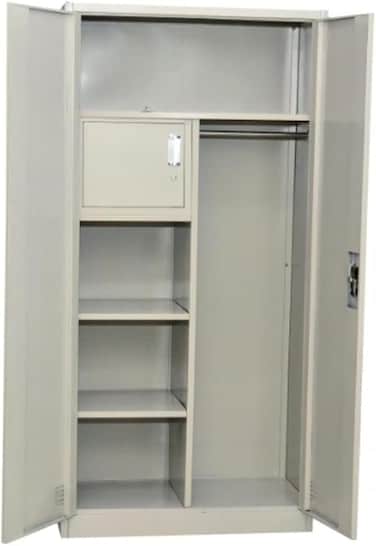 Galaxy Design 2 Door Steel Cabinet With Locker Grey Color GDF-522