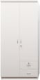 Galaxy Design 2 Door Wooden Wardrobe Cabinet  With Lockable Drawers Perfect Modern Stylish Heavy Duty GDF-622(White)