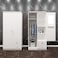 Galaxy Design 2 Door Wooden Wardrobe Cabinet  With Lockable Drawers Perfect Modern Stylish Heavy Duty GDF-622(White)