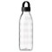 Water Bottle, Plastic with Strap-Style Lid, Striped/Dark Grey, 0.7 L