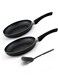 Nonstick Frypan Combo set(26cm &amp; 20cm) With Nylon Spatula, Quick Heating, 10X Tougher Coating, Corrosion Resistant, Safe Non-Stick Fry Pan Cooking Kitchen Easy Cooking - AFP 2620