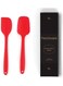 Premium Silicone Spatula Set of 2 (Red) &acirc;&euro;&ldquo; Heat Resistant 230&Acirc;&deg;C, Non-Stick Kitchen Spatulas, Food Grade BPA Free, Dishwasher Safe Cooking &amp; Baking Utensils, FDA Approved