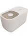 cooden Rice Bucket, Labor Saving Non Lag Household Rice Bucket Keep Dry Nordic for Kitchen (White)