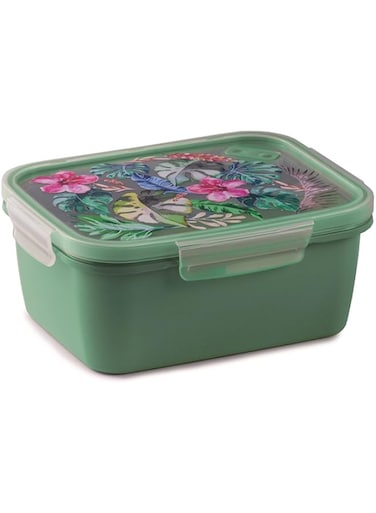 Snips Snipslock Hawaii Rectangular Lunchbox 1.5 Liter with Ice Pack Cooler, BPA-Free, Leak-Proof, Microwave &amp; Dishwasher Safe