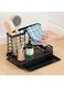 NALACAL Kitchen Sink Caddy, Kitchen Sink Organizer Caddy, Sponge Holder Kitchen Sink Caddy with Drain Tray Pan, Kitchen Sponge Brush Holder Storage Kitchen Organization and Storage, Home Essentials