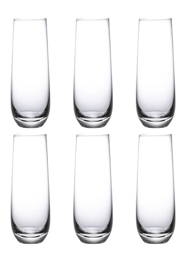 290ml Clear Tall Glasses Set, Versatile Slim Drinking Glasses for Water, Juice, Iced Tea, Premium Lead-Free Glassware, Ideal for Home &amp; Daily Use