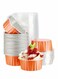 Cheesecake Container 50 Pcs 5 Oz Aluminum Foil Baking Cups Muffin Liners Disposable Foil Ramekins Dessert Containers Cupcake Baking Cups with Lids Aluminum Foil Cupcake Holders