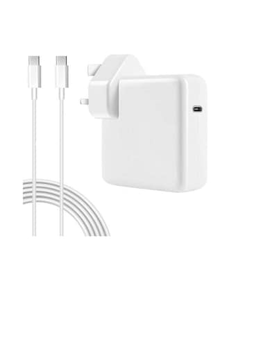96W USB-C Fast Charger Replacement Type C Power Adapter Compatible With MacBook Pro 16/15/14/13'', for MacBook Air, MacBook 12'', Included USB C to C Cable (6.57ft/2m)