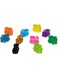 CHH Domino Train Markers - 10 Piece Classic Multicolour Domino Game for Teen, Adult