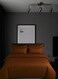 6-Piece Queen Duvet Cover Bedding Set &acirc;&euro;&ldquo; Duvet Cover(220x240cm), Fitted Sheet(150x200+30cm) &amp; 4 Pillowcases(53x75cm),color - Brown
