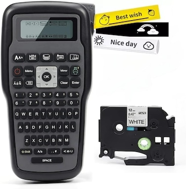 AIMO Hand Held Label Printer Arabic version, Grey  color, type-C - E1000 PRO