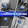DSP Compact Men's Electric Razor - Mini Portable Shaver for Travel, Waterproof IPX7, USB-C Fast Charging, Overcharge Protection, 7100 RPM Powerful Pocket-Sized Shaving Machine BLUE