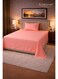 2&acirc;&euro;&lsquo;Piece Striped Microfiber Flat Bed Sheet Set Single 160x220cm &acirc;&euro;&ldquo; Soft Breathable Flat Sheet with 1 Pillowcase 50x70cm, Peach Microfiber Peach 160x220cm