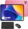 Modio M93 Tablet 11 Inch, 12GB RAM, 512GB Storage, Android 15, 10000mAh Battery, In-Cell HD Display, Dual SIM WiFi with Keyboard &amp; Mouse &ndash; Pink