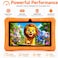 Modio M78 Tablet 7 Inch HD Display, 6GB RAM 256GB Storage, Android 15, 3000mAh, WiFi, Dual Camera, Shockproof Case (Orange)