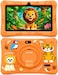 Modio M78 Tablet 7 Inch HD Display, 6GB RAM 256GB Storage, Android 15, 3000mAh, WiFi, Dual Camera, Shockproof Case (Orange)