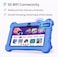 Modio M70 Tablet 7 Inch HD Display, Android 10.1, 4GB RAM 128GB Storage, Dual Camera, 3000mAh Battery, 5G WiFi, Shockproof EVA Case with Stand (Blue)