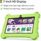 Modio M70 Tablet 7 Inch HD Display, Android 10.1, 4GB RAM 128GB Storage, Dual Camera, 3000mAh Battery, 5G WiFi, Shockproof EVA Case with Stand (Green)