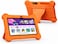 Modio M70 Tablet 7 Inch HD Display, Android 10.1, 4GB RAM 128GB Storage, Dual Camera, 3000mAh Battery, 5G WiFi, Shockproof EVA Case with Stand (Orange)