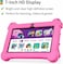 Modio M70 Tablet 7 Inch HD Display, Android 10.1, 4GB RAM 128GB Storage, Dual Camera, 3000mAh Battery, 5G WiFi, Shockproof EVA Case with Stand (Pink)