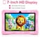 Modio M78 Tablet 7 Inch HD Display, 6GB RAM 256GB Storage, Android 15, 3000mAh, WiFi, Dual Camera, Shockproof Case (Pink)