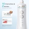 COSLUS Water Flosser for Teeth, Braces, Gums Care - Advanced 10 Pressure Settings for Multiple Users, 300ML, BPA-Free, IPX7 Waterproof, Rechargeable Portable for Home &amp; Travel, White E40 (WFP14)
