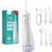 COSLUS Water Flosser for Teeth, Braces, Gums Care - Advanced 10 Pressure Settings for Multiple Users, 300ML, BPA-Free, IPX7 Waterproof, Rechargeable Portable for Home &amp; Travel, White E40 (WFP14)
