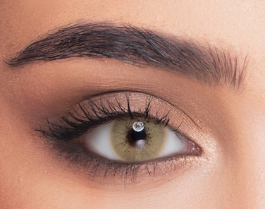 Luminous Lemon, Yearly Disposable, Colored Contact Lenses, Cosmetic Contact Lenses, Green Contact Lenses, Pack Of 2, Power (0.00)