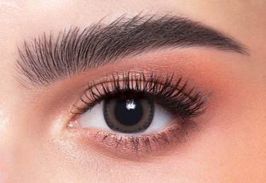 دهب صابرين سول عبوة من عدستين (0.00) عدسات لاصقة للاستخدام لمدة 9 اشهر، عدسات لاصقة ملونة، عدسات لاصقة تجميلية، عدسات لاصقة رمادية