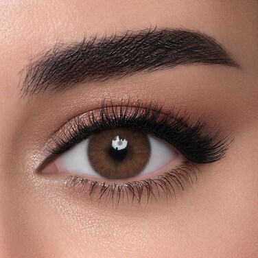 LensMe Date 2Pack (-4.25) 6 Months Disposable Contact Lenses, Colored Contact Lenses, Cosmetic Contact Lenses, Brown Contact Lenses