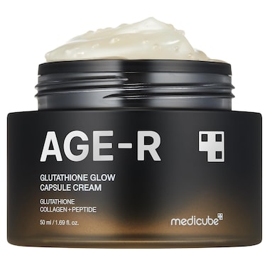 MedicubeAGE-R Glutathione Glow Capsule Facial Cream, Antioxidant Moisturizer, Collagen Peptide For Hydrating Glow - Improve Blemishes, Uneven Skin Tone, Dullness, Dryness - Korean Skincare