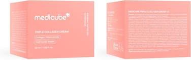 Medicube Triple Collagen Cream - Hydrating &amp; Firming Moisturizer with Hyaluronic Acid, Premium Elastin, Shea Butter - Wrinkle Care &amp; Boosts Elasticity - Korean Skincare, 1.69 oz