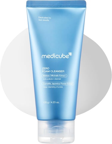 Medicube Zero Foam Cleanser for Sensitive Skin - Sebum Control, Moisture Balance, and Pore Minimization   Korean Skincare