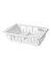 Polypropylene Plastic Dish Drainer White 46x36x36cm