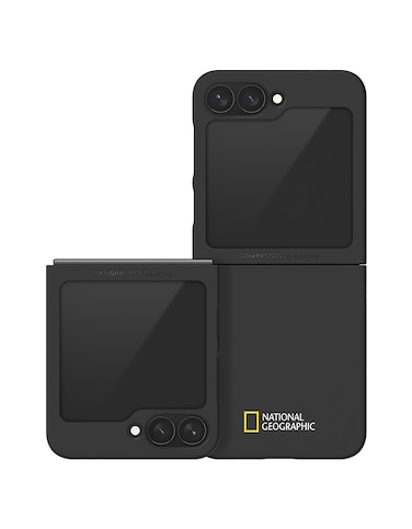 National Geographic Slim Fit Case V3 (Galaxy Z Flip Series) Galaxy Z Flip 6 Small Logo - Black