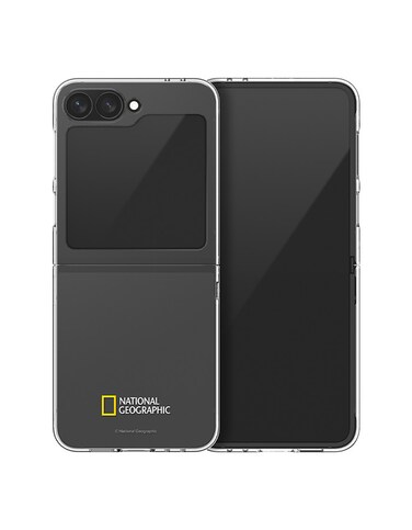 National Geographic Crystal Slim Fit Case V2 (Galaxy Z Flip Series) Galaxy Z Flip 6 Basic Logo - Transparent