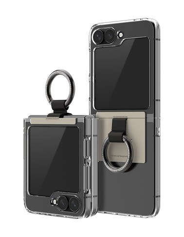 National Geographic Ring Strap Crystal Slim Fit Case V2 (Galaxy Z Flip Series) Galaxy Z Flip 6 - Beige