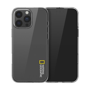 National Geographic Crystal Clear Case V2 Jell Hard iPhone 16 Promax - White Logo