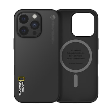 National Geographic MagSafe Silicone Case iPhone 16 Pro Max - Black