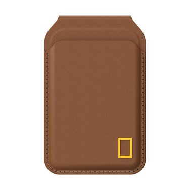 National Geographic MagSafe Card Wallet Stand PU - Brown