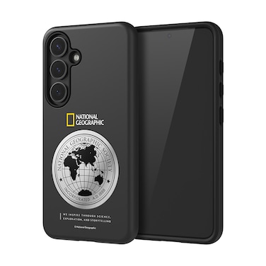 National Geographic Metal Deco Hard Shell Case Galaxy S25 - Black