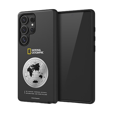 National Geographic Metal Deco Hard Shell Case Galaxy S25 Ultra - Black