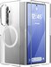 elago Magnetic Clear designed for Galaxy Z Fold 7 case cover (2025), Hard PC, Crystal Clear, Shockproof Bumper, Full Body Protection compatible with MagSafe - Transparent