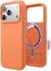 elago Magnetic Liquid Silicone compatible with iPhone 17 Pro case cover [Camera Control Button Cover] compatible with MagSafe Shockproof - Orange