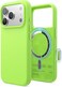 elago Magnetic Liquid Silicone compatible with iPhone 17 Pro case cover [Camera Control Button Cover] compatible with MagSafe Shockproof - Lime Green