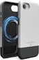 elago Magnetic Glide for iPhone 16E case cover (2025) compatible with MagSafe Drop Protection - Silver Black
