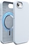 elago Magnetic Liquid Silicone for iPhone 16E case cover compatible with MagSafe Shockproof - Light Blue