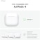 elago Silicone Hang compatible with AirPods 4 case cover (2024) with Carabiner - Medium Gray