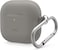 elago Silicone Hang compatible with AirPods 4 case cover (2024) with Carabiner - Medium Gray